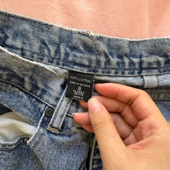 New York Jeans Vintage Light Medium Wash High Waisted Rise Mom Jeans Denim Slim - Picture 7 of 12